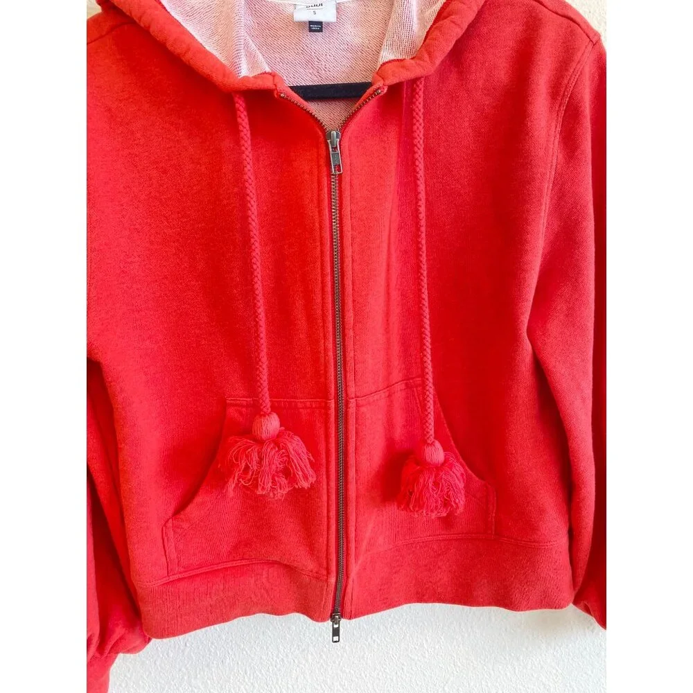 Cabi Tangerine Deluxe Full Zip Hoodie W's Small Balloon Sleeve Tassel 5657 - Picture 11 of 12